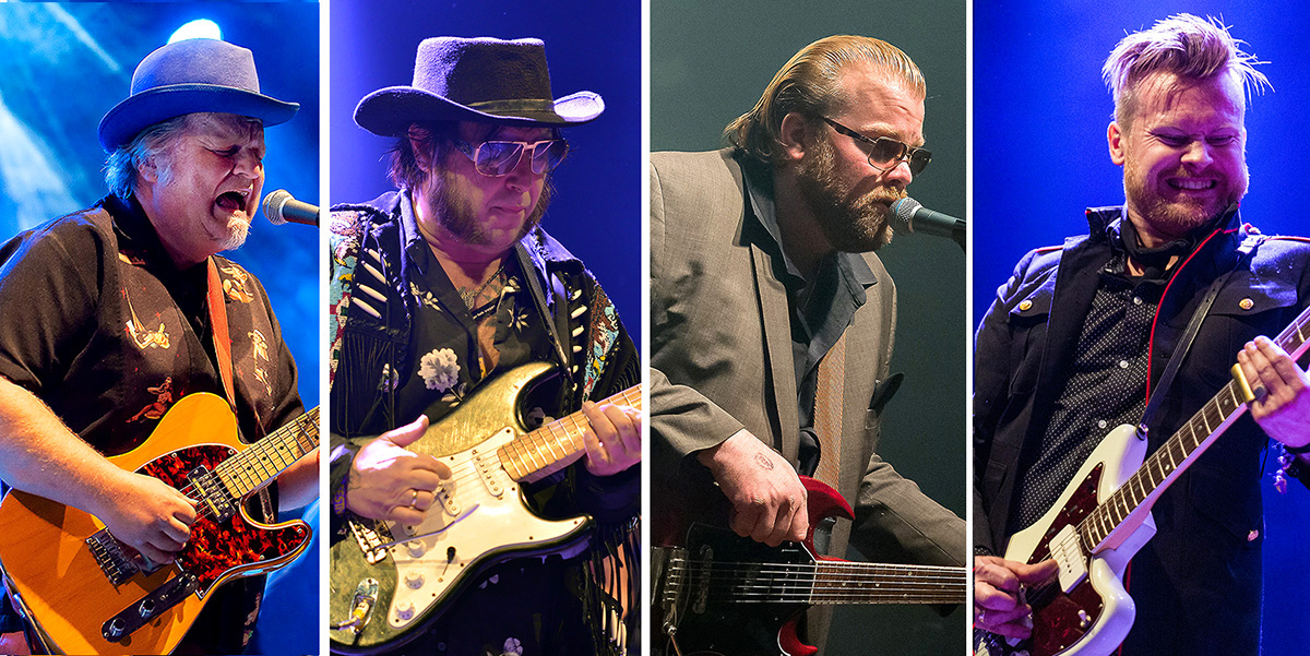 Gitaristene Knut Reiersrud, Vidar Busk, Kid Andersen og Amund Maarud topper plakaten i Royal Albert Hall.