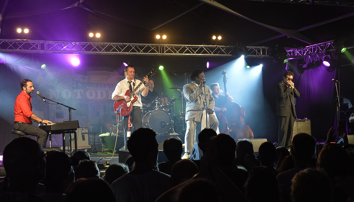 Mud Morganfield Band  på Notodden Blues Festival i 2013 med bl.a. Ronni Boysen og Steve 