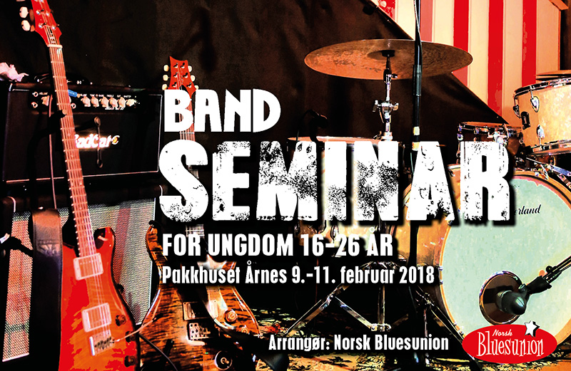 Bandseminar for ungdom på Årnes 9.-11. februar