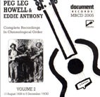 PEG LEG HOWELL & EDDIE ANTHONY - Complete recordings vol 1 & 2